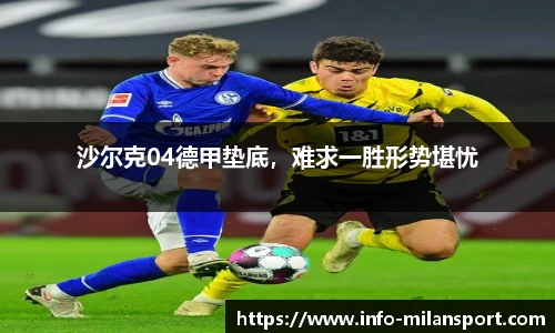 沙尔克04德甲垫底，难求一胜形势堪忧