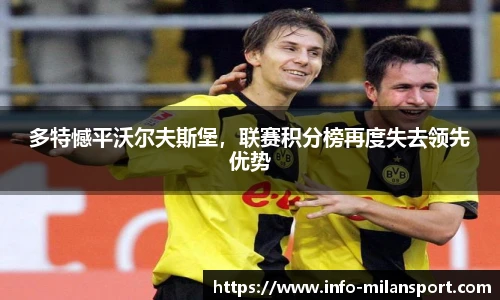 多特憾平沃尔夫斯堡，联赛积分榜再度失去领先优势
